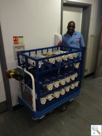 Hospital Electric Trolley for Gas Cylinders