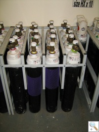 Hospital Gas Cylinder Storage Racks