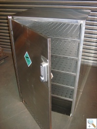 Stainless steel gas cylinder cabinet